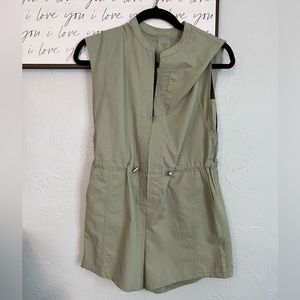 Green Utility Style Romper